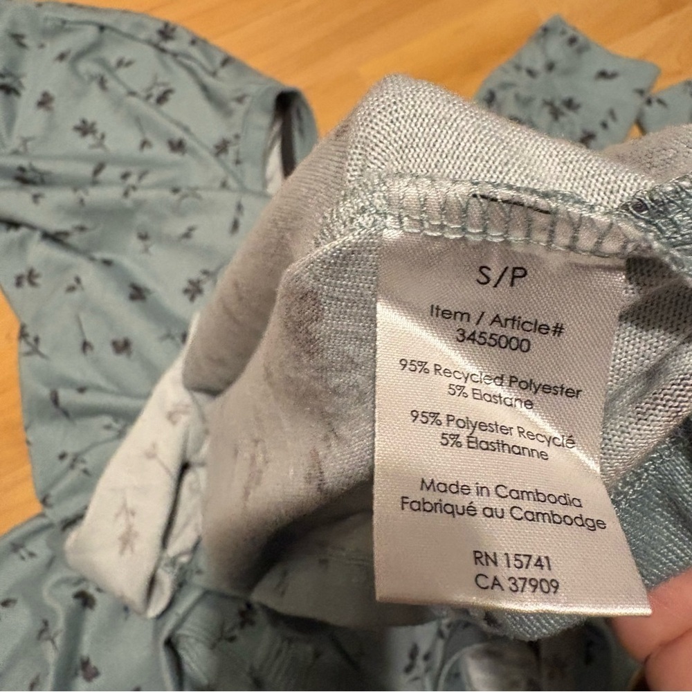 PJ Salvage Floral Pajama Set - Light Blue Small - Picture 7 of 8